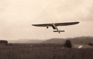 Segelflugzeug Doppel-Raab beim 2. Start